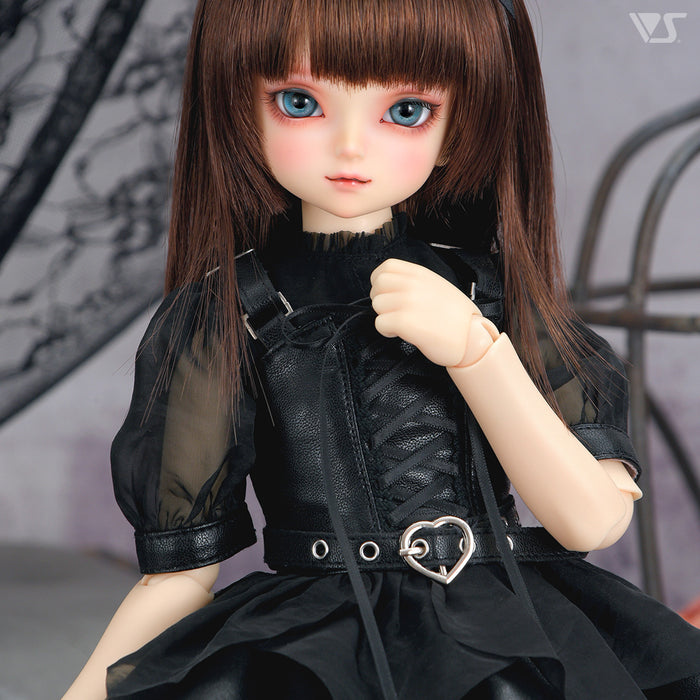 Synthetic Leather Random Skirt Set / Mini