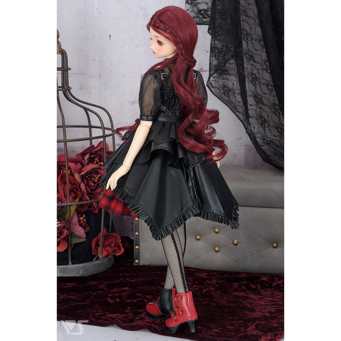 Synthetic Leather Random Skirt Set