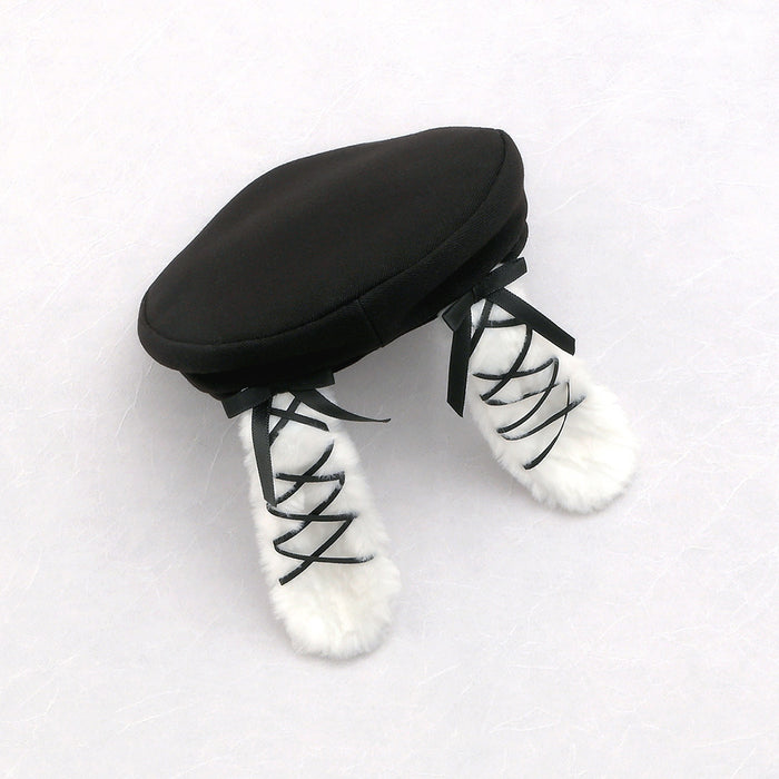 Rabbit Ears Beret (Black)