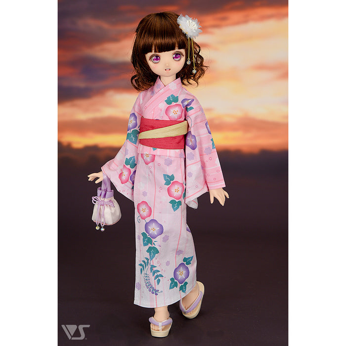 Morning Glory Yukata Set / Mini (Pink)