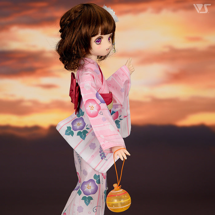 Morning Glory Yukata Set / Mini (Pink)