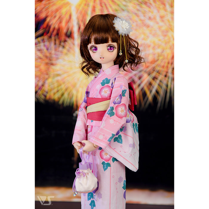 Morning Glory Yukata Set / Mini (Pink)