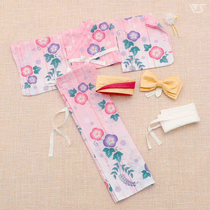 Morning Glory Yukata Set / (Pink)