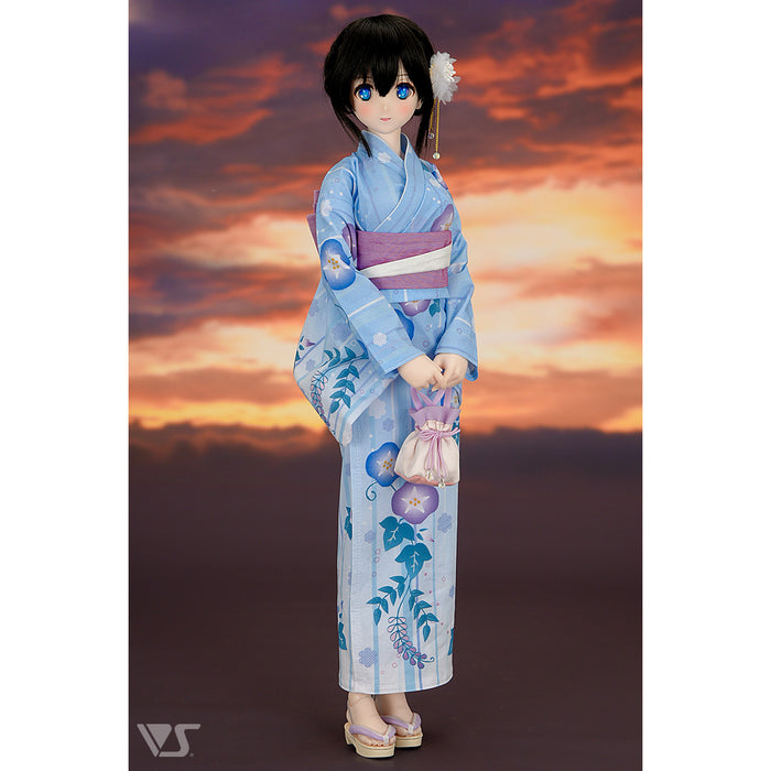 Morning Glory Yukata Set / (Pale Blue)