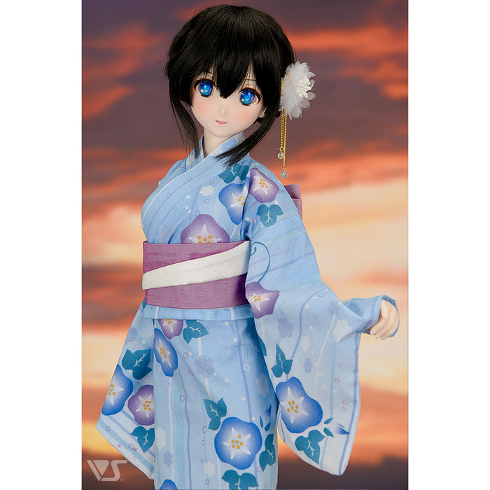 Morning Glory Yukata Set / (Pale Blue)