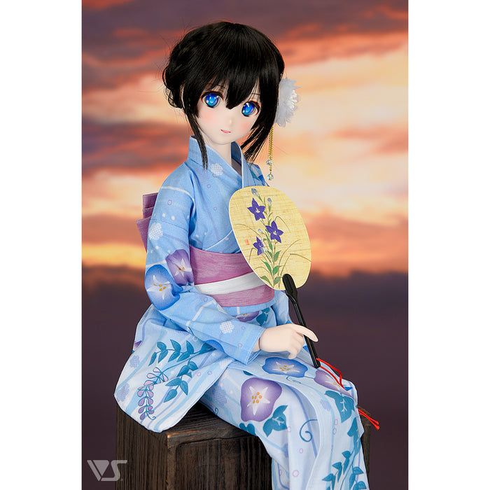 Morning Glory Yukata Set / (Pale Blue)