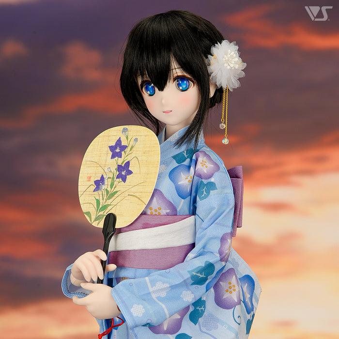 Morning Glory Yukata Set / (Pale Blue)