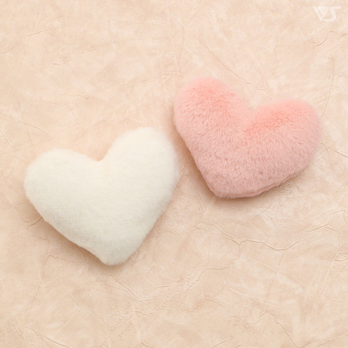 Heart Cushion Set (White & Pink)