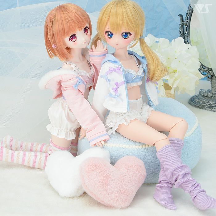 Heart Cushion Set (White & Pink)