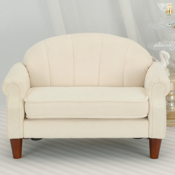 Shell Back Sofa (White)