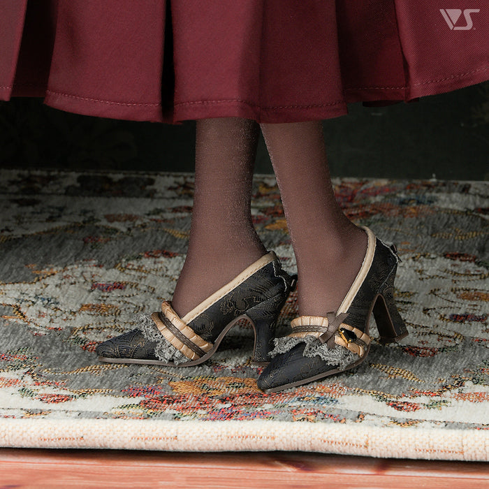 SD16 Rococo Black Spinel Pumps