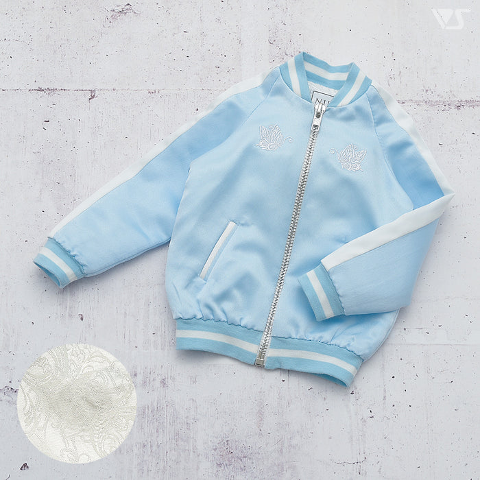 Sukajan Jacket (Pale Blue / Butterfly and Crane)