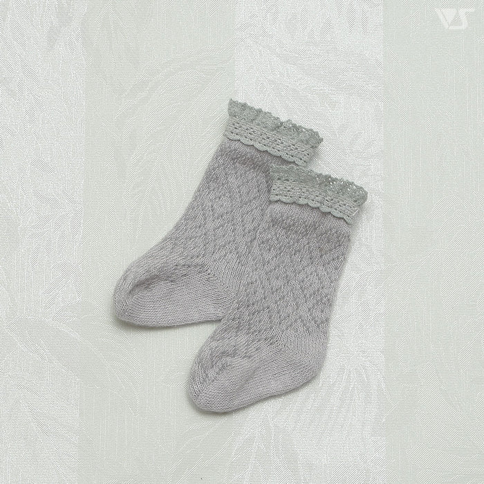 SDM-SD Lace Knitted Socks (Gray)