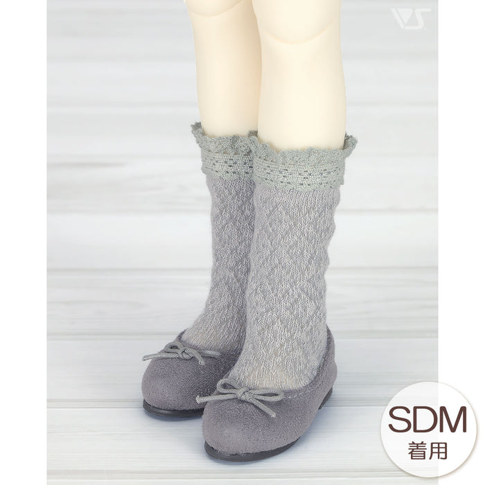 SDM-SD Lace Knitted Socks (Gray)