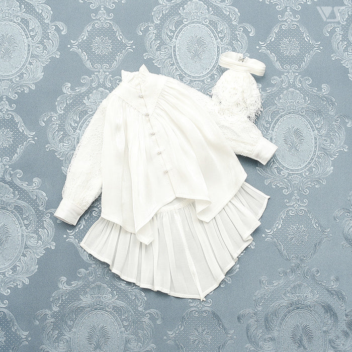 Flared Lace-up Shirt Set / Mini