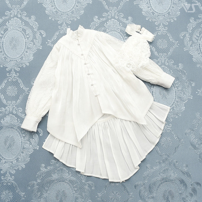 Flared Lace-up Shirt Set