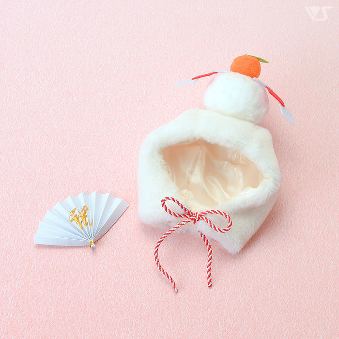 Kagami Mochi Cap & Folding Fan Set