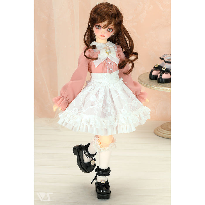Dolly Parfait Coord Set / Mini (White x Pink)
