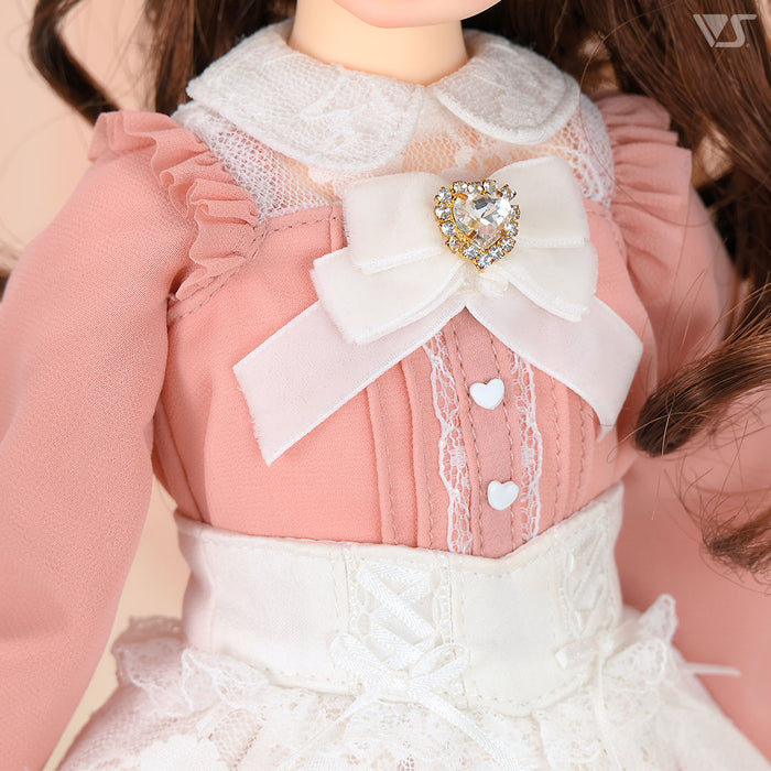 Dolly Parfait Coord Set / Mini (White x Pink)