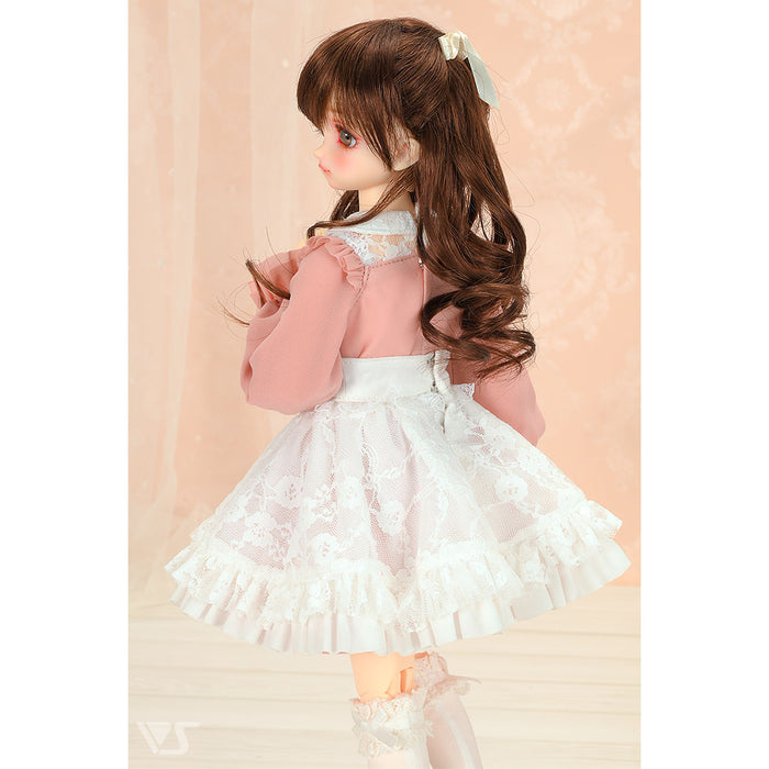 Dolly Parfait Coord Set / Mini (White x Pink)