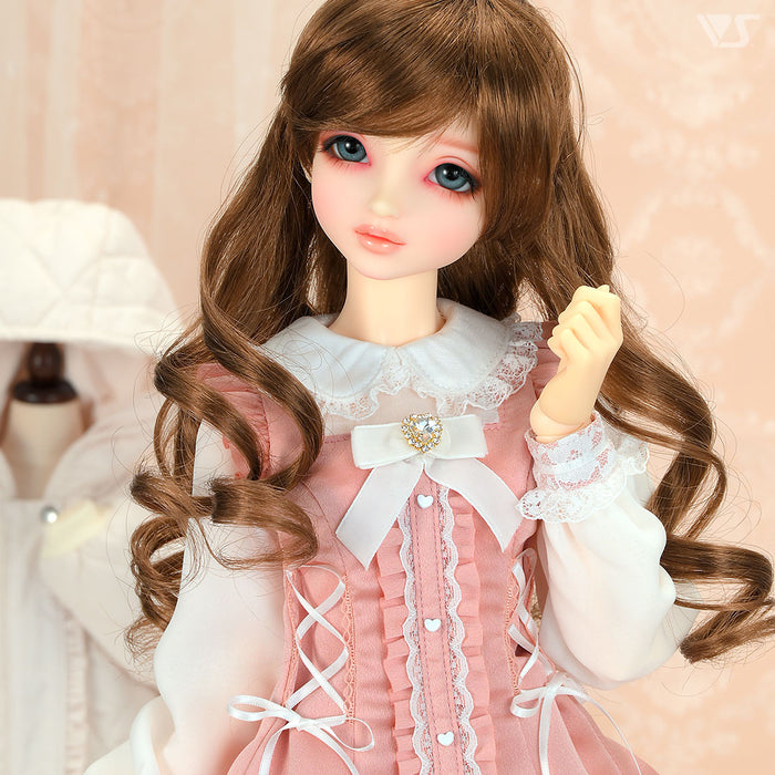 Dolly Parfait Coord Shorts Set (White x Pink)