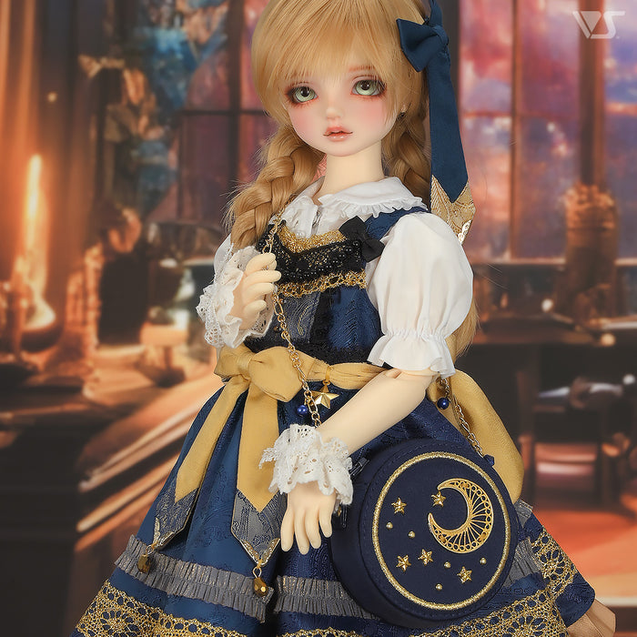 Etoile Pinafore Dress Set / Mini (Navy)