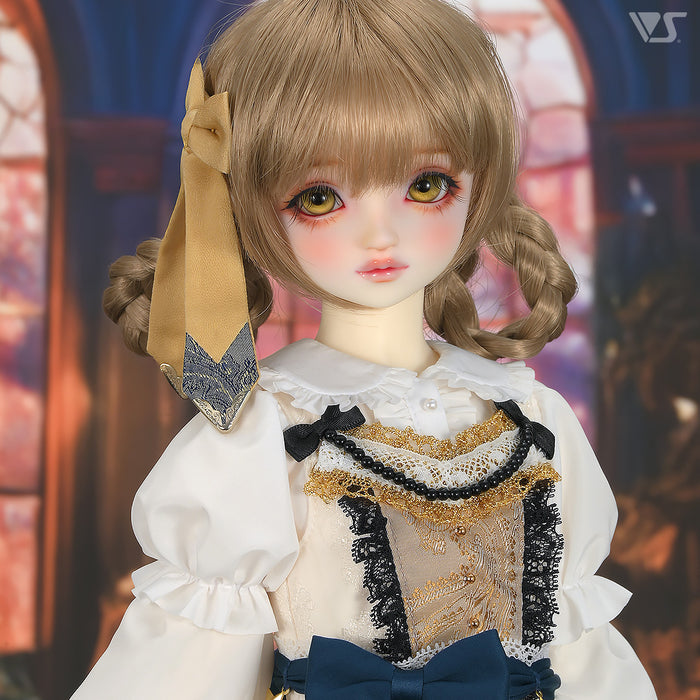 Etoile Pinafore Dress Set (White)
