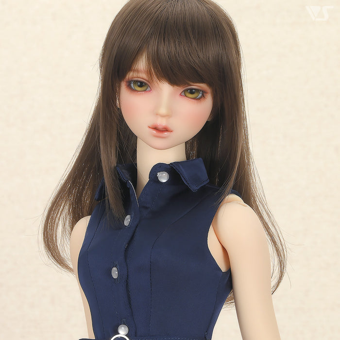 Long Shirt Dress Set (Navy)
