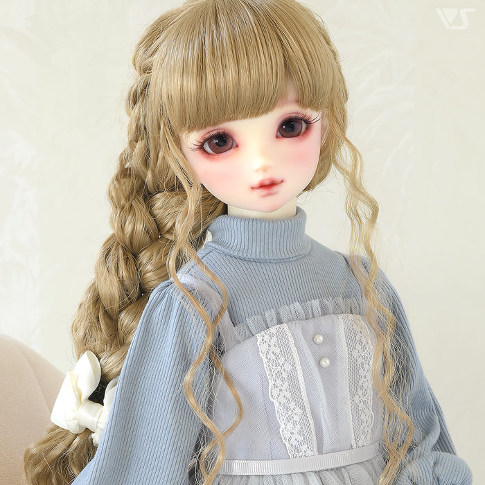 Loose Knit & Camisole Dress Set (Ice Blue)