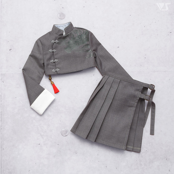 China Top & Wrap Skirt Set