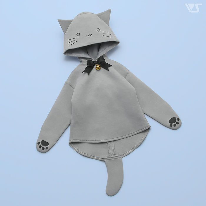 Gray Cat Hoodie