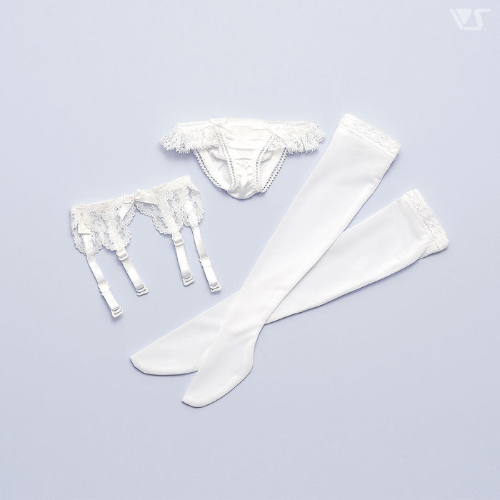 Lacy Garter Set (White)