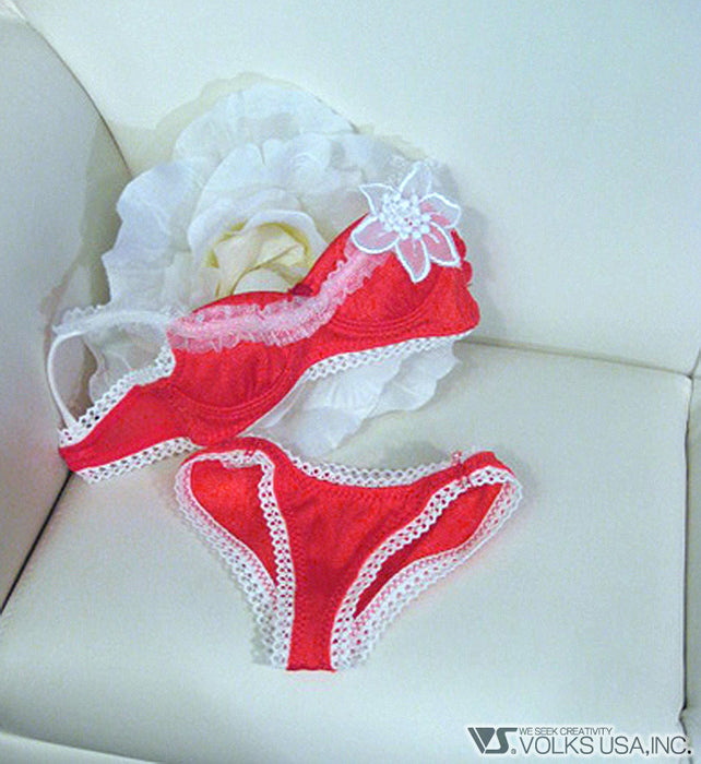 Poinsettia Motif Bra & Panties (DD)