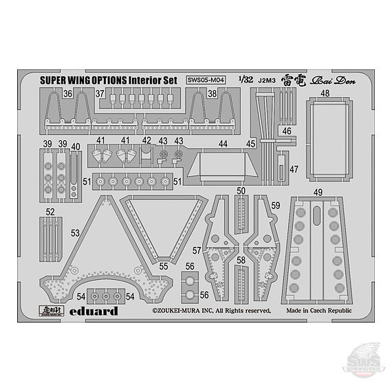 1/32 Raiden Photo-Etched Interior Set
