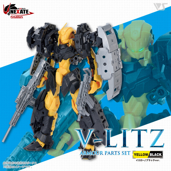 VLOCKer's NEXATE PRIME Short-Range Combat Type: V-LITZ Armor Parts Set (Yellow / Black ver.)