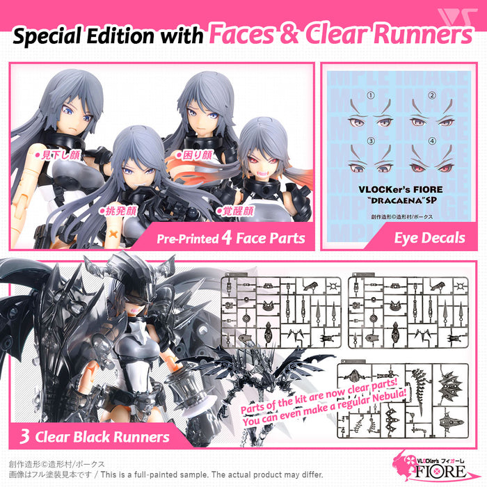 VLOCKer's FIORE DRACAENA & NEBULA (Limited Edition Ver. with Face & Clear Parts)