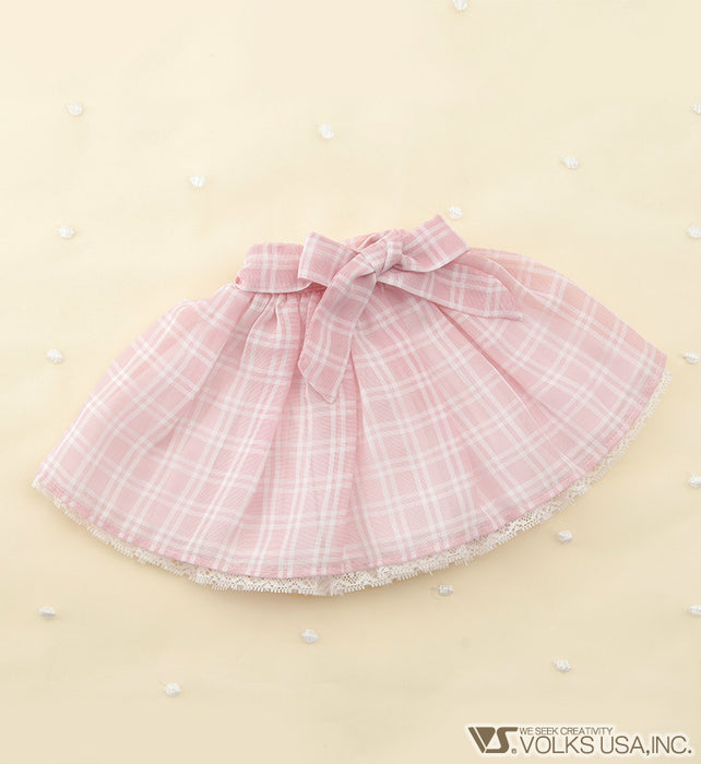 Pink Plaid Skirt