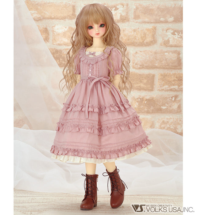 Dreaming Girl Dress (Mauve Pink)