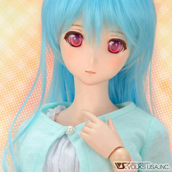 White Dress & Blue Cardigan Set