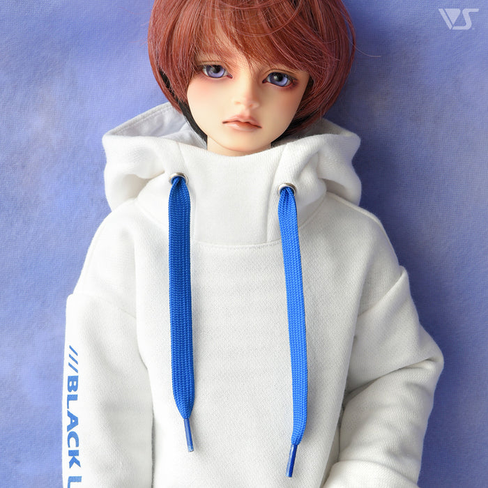 High Neck Hoodie (White)