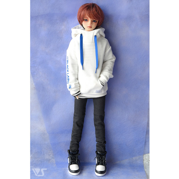 High Neck Hoodie (White)