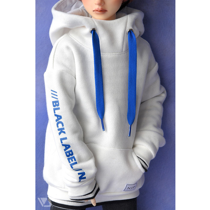 High Neck Hoodie (White)