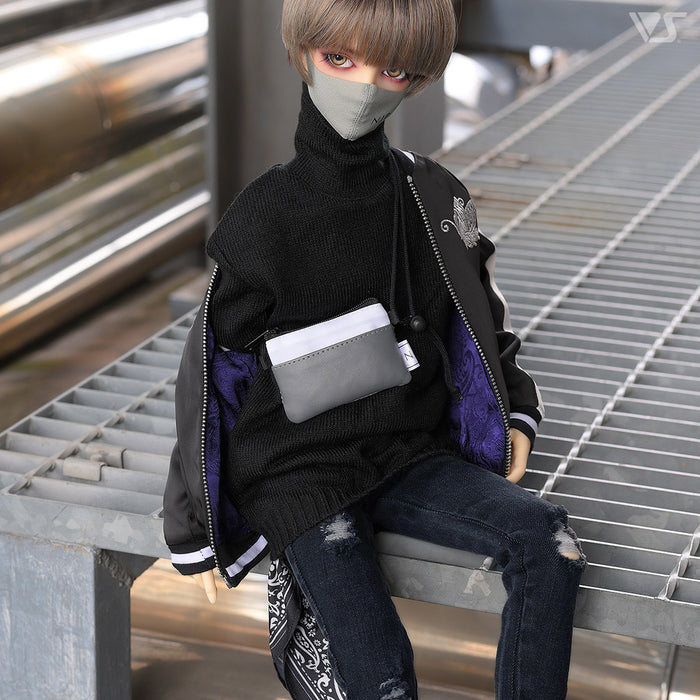 Turtle Neck Sweater Set (Black)