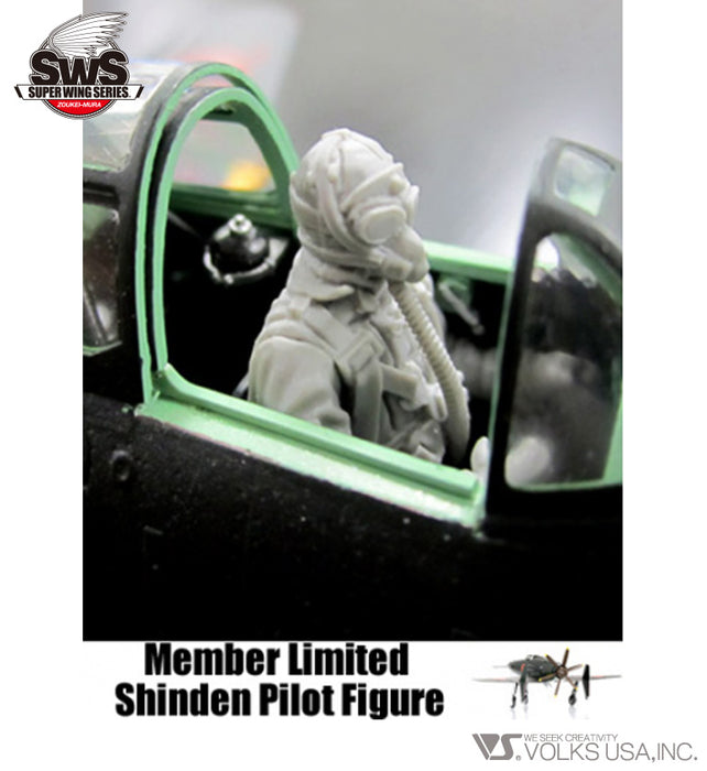 1/32 Shinden Forward Facing Pilot Figure