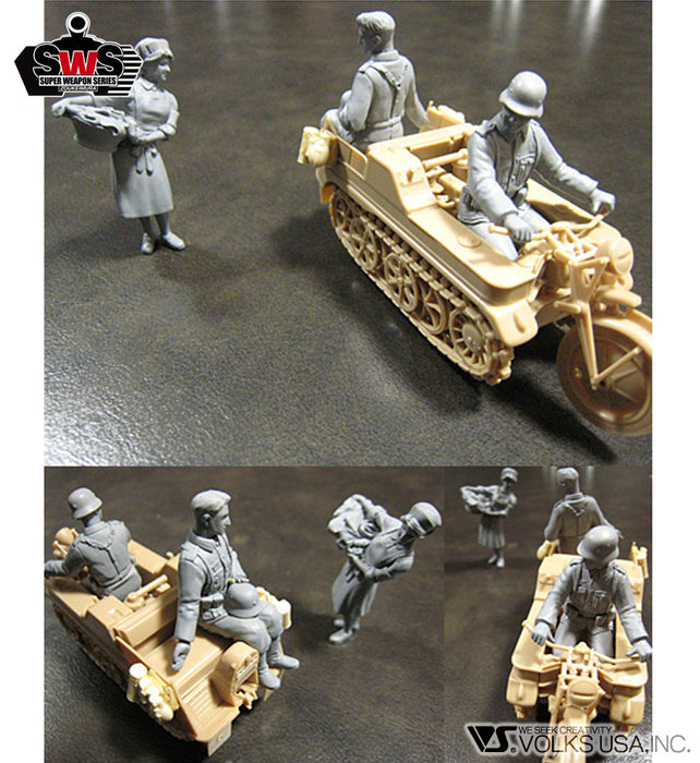 1/32 Kettenkrad Luftwaffe Engineers & Nurse Set