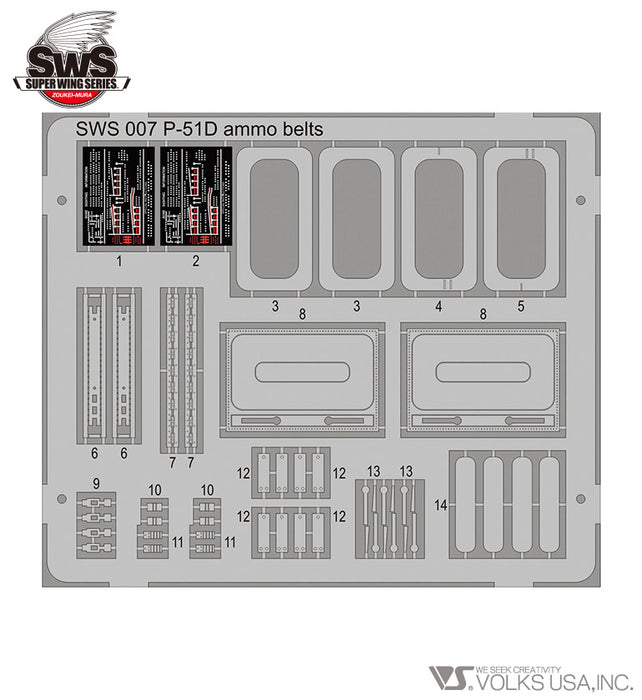 1/32 P-51D Photo-Etched Gunbay Set