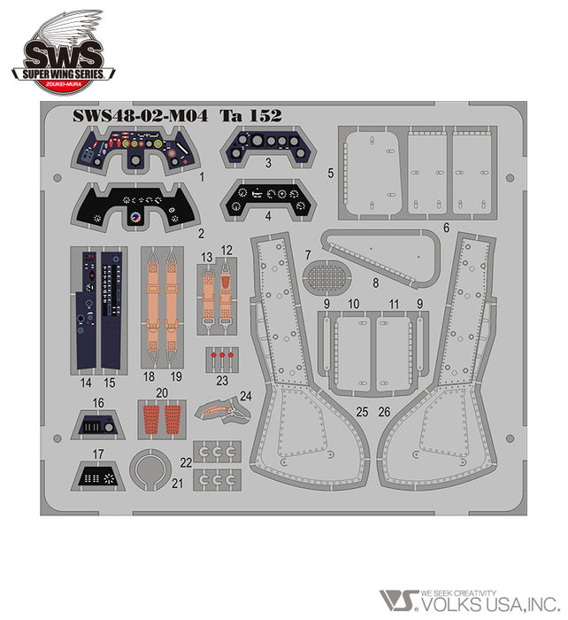 1/48 Ta 152 H-1 Photo-Etched Set