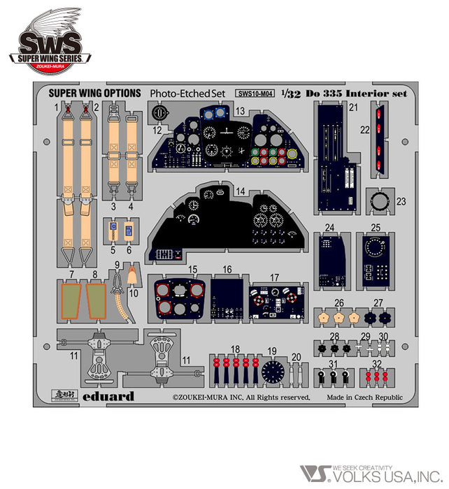 1/32 Do 335 Interior Set