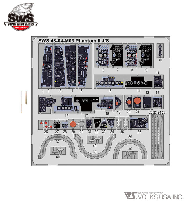 1/48 F-4J/S Photo-Etched Set