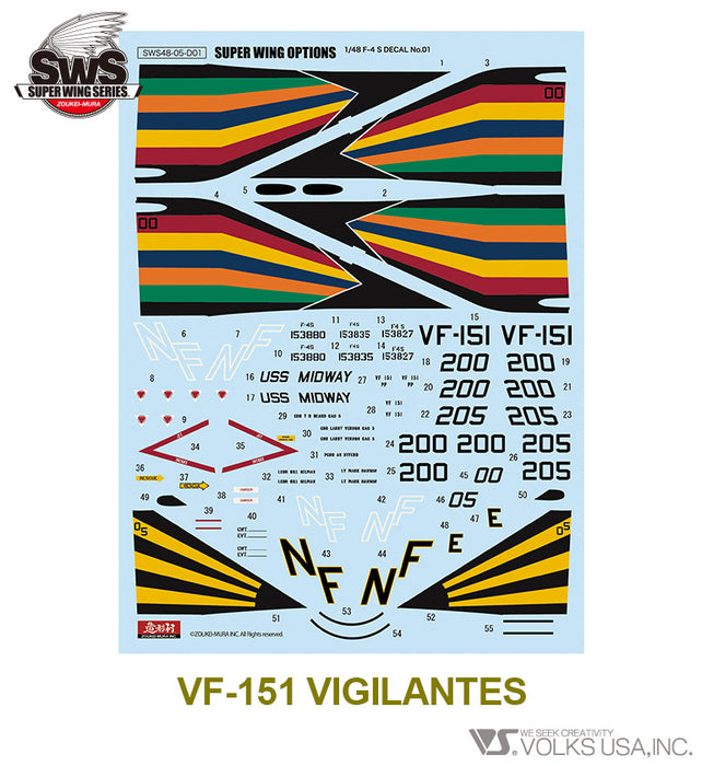 1/48 F-4S Marking Set 1